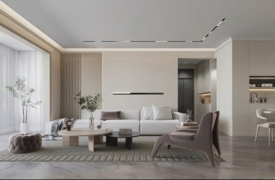 现代客餐厅3D模型下载